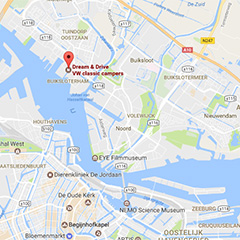 Locatie Dream & Drive Amsterdam